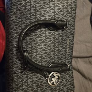 Michael Kors Black Signature Tote and Wristlet Set
